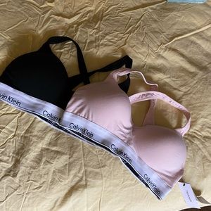 BRAND NEW Calvin Klein criss-cross bralettes